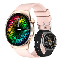Reloj Inteligente QX10 con Pantalla AMOLED HD de 1.43'' Totalmente Táctil, Relojes Inteligentes Deportivos Resistentes al Agua con Llamadas Bluetooth para Mujeres y Hombres