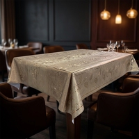Nappe semi-circulaire en plastique imprimée, résistante à la chaleur, écologique, imperméable, anti-taches et durable pour restaurants et mariages