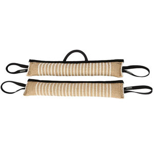 Giocattolo da Tiro Ecologico in Juta Ultra Resistente con Due Maniglie per Cani - Addestramento al Presa e Stimolazione del Morso per Cani Grandi e Potenti - Product Image 2