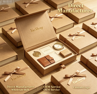 Boîtes d'emballage personnalisées OEM en papier kraft 400 g/m² avec ruban, estampage à chaud or mat, durables et réutilisables, pour livres, cadeaux d'anniversaire