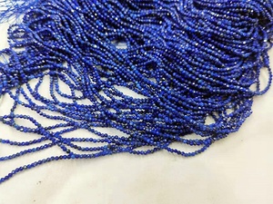Wholesale Natrual Smooth Gemstone 2MM 3MM <strong>Lapis</strong> Faceted Loose Stone <strong>Beads</strong> for Jewelry Making - Product Image 2