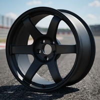Rines Cóncavos de 17-22 Pulgadas 5x114.3 5x120 Compatibles con RAYS TE37, Aptos para: M3 E39 E46 E92 M4 M5 E34 Mustang S550