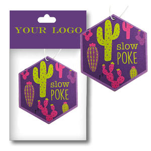 Ambientador con logotipo personalizado, todos los aromas, papel de algodón, olor a coche, diseño bonito - Product Image 1