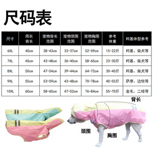 <b>Dog</b> Raincoat Hooded Waterproof Pink And <b>Light</b> Green Large <b>Dog</b> Clothing For Rainy Days Four Seasons Use - Product Image 4