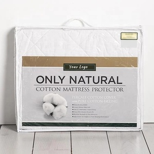 Protège-matelas personnalisé en polyester matelassé pour lit Queen Size, protège-matelas imperméable pour hôtel - Product Image 4