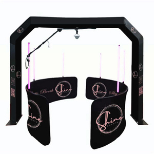 2025 nouveau design 360 aimant de cabine Photo haut alimenté par batterie changement de couleur lumière LED pour - Product Image 1