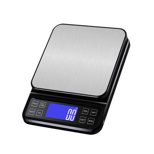 Fabrik-F&E Maßgefertigte Edelstahl Dr.Heng DH-406 Batterie 0,1g Hohe Kapazität 15kg/1g Digitale LCD-Anzeige Lebensmittel-Küchenwaage - Product Image 4