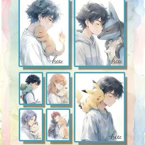 Cartes de jeu de société personnalisées en carton, dessinées à la main, thème Anime, pour décoration d'anniversaire, vente en gros - Product Image 3
