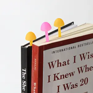 Silika gel kreatif pembatas buku jamur payung lucu kepala jamur hadiah promosi pendamping hadiah siswa dewasa bookmark spot