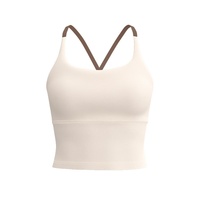 Soutien-gorge de sport personnalisé pour femme à maintien élevé avec bretelles croisées, séchage rapide, pour la course, le yoga et le fitness, grandes tailles, ensemble 2 pièces, modèle BX2138