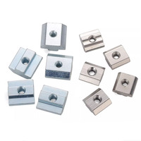 Zinc nickelé M4 M5 M6 M8 T bloc écrous carrés T-Track attache coulissante pour norme européenne 20 30 40 45 profilé en aluminium