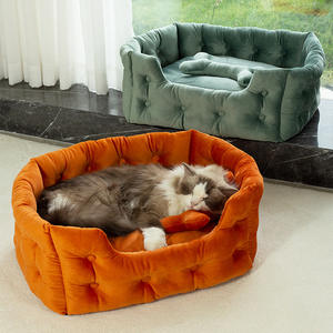 2024 Ideeën Groothandel Vorm Super Zacht Kussen Kalm Huisdierenkussen Handgemaakt Geweven Knusse Hond Kattenmat <span class=keywords><strong>Bed</strong></span> Met Bot - Product Image 1