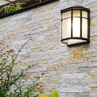 Applique murale LED vintage à montage en surface, étanche IP54, carrée, pour extérieur et intérieur, jardin, couloir