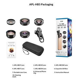 <span class=keywords><strong>Kit</strong></span> d'objectif de caméra de téléphone APL-HB5 grand Angle Macro Fisheye téléobjectif sans distorsion objectifs HD pour téléphone - Product Image 6