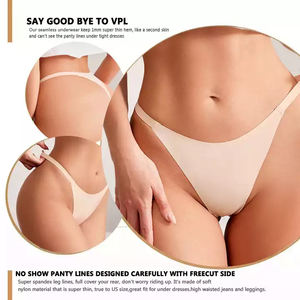 Sexy dames t-back doux pour la peau caleçon couleur unie patchwork stretch tongs femmes <span class=keywords><strong>string</strong></span> femmes culottes - Product Image 4