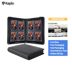 Premium PU Leather 4 Pockets Photo Albums Yu-Gi-Oh Top Loader <strong>Binder</strong> for Pok&eacute;mo N Trading <strong>Card</strong> Holder Toploader <strong>Card</strong> <strong>Binder</strong> - Product Image 1