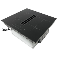 Table de cuisson à induction à 4 brûleurs intégrée Surface en céramique Contrôle tactile Haute efficacité Classe de nettoyage facile Efficacité énergétique Downdraft