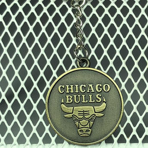 Porte-clés en métal NBA, cadeau pour les fans de basket-ball, mini porte-clés avec symbole d'équipe de basket-ball, porte-clés Rocket Warrior Laker, pendentif pour sac à dos, objet de collection - Product Image 3