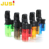 Briquet torche à jet transparent JUSI SK605, créatif et coupe-vent, rechargeable au butane, pour la moxibustion et la cuisson