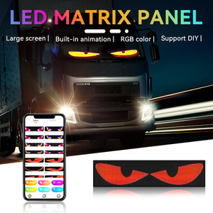 ไฟ LED จอแสดงผลแบบยืดหยุ่น Evil Eye Soft Screen ขนาด 3 มม. พร้อมระบบควบคุมผ่านแอพ Bluetooth สำหรับโฆษณาบนรถยนต์ - Product Image 4