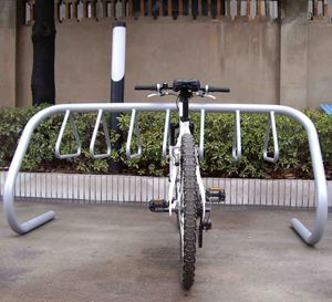 2021 portabiciclette da pavimento a doppia faccia con gancio portabiciclette parcheggio portabiciclette invisibile - Product Image 6