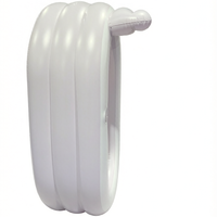 Baignoire gonflable en PVC avec appui-tête et porte-gobelet, pliable et autoportante pour usage intérieur/extérieur