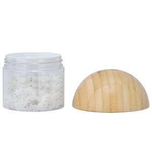 กระปุกครีมขัดเครื่องสำอางฝาไม้ไผ่ธรรมชาติ5OZ 150ml โลโก้สลักโลโก้ - Product Image 3