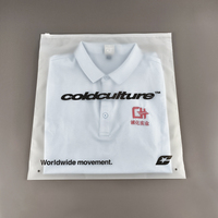 Sac à fermeture éclair avec logo personnalisé - Transparent avec finition mate - Idéal pour ranger les vêtements, les accessoires ou les gadgets technologiques - Sécurisé et réutilisable