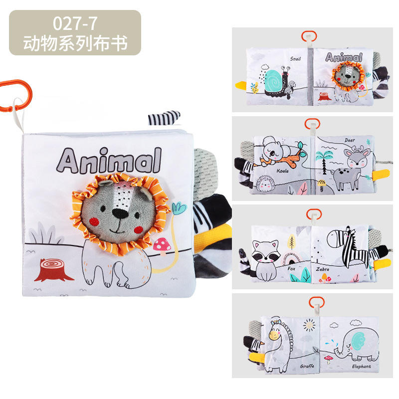 Livre en tissu série animale