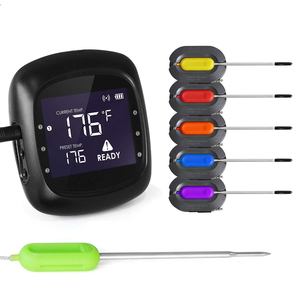 Kỹ thuật số cho <span class=keywords><strong>bluetooth</strong></span> không dây Nhà Bếp Nấu ăn BBQ Nhiệt kế ứng dụng thông minh kiểm soát nướng lò hút thuốc Kamado từ xa đầu dò OEM - Product Image 1