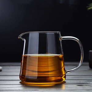 Jarra de té de vidrio transparente, cuerpo recto, gran capacidad, para la ceremonia del té, taza de preparación de té - Product Image 1
