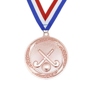 3D Hockey Tournament Gold Silver Bronze <b>Metal</b> Medals-Durable Plated Sports Event Awards - Product Image 3