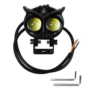 ไฟหน้ามอเตอร์ไซค์ LED ลายพิมพ์นกฮูก ขนาด 2.6 นิ้ว ขายดี พร้อมไฟตัดหมอก แสงคู่ สีคู่ วงแหวน Angel Eyes กำลังไฟสูง 60w - Product Image 6