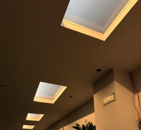 Panneau de plafond intelligent moderne pour intérieur, simulant la lumière du soleil et les nuages, contrôlé par application, panneau de lumière artificielle LED