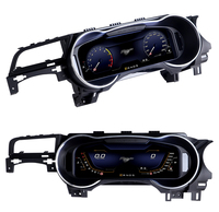 STWEI 12.3-inci untuk Ford Mustang (2015-2021) Panel Instrumen Digital Odometer Tachometer Mendukung Carplay