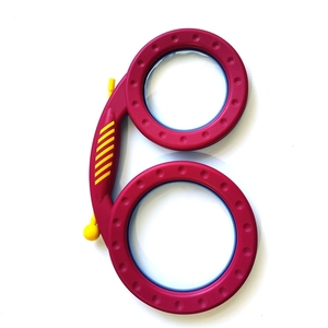 Wholesale Glasses Shape Hand <b>Drum</b> with Built-in Mallet For Kids Early Music Rhythm Teaching - Product Image 4