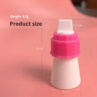 Adaptateur pour poche à douille, embout à glaçage bicolore, petit convertisseur de douille décorative en plastique pour la décoration de gâteaux à double couleur