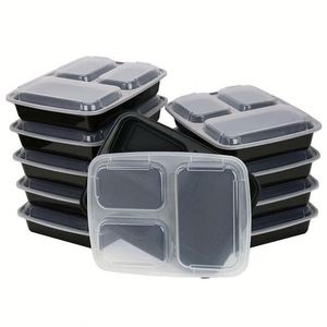 Articles ménagers en plastique pouvant être emportés et stockés comme des contenants jetables pour la préparation des aliments / boîtes alimentaires couvertes - Product Image 1