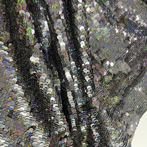 Design Cheap Luxury Full Tulle Embroidery Sheer Multi Color <strong>Rainbow</strong> Sequin Fabric for Girls <strong>Wedding</strong> Maxi Party <strong>Dress</strong> - Product Image 1