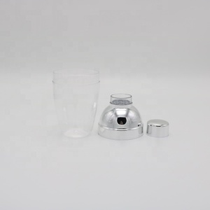 Mezclador de leche y té, Mini 8oz, 3 piezas, plateado, transparente, de plástico, cóctel, Martini - Product Image 3