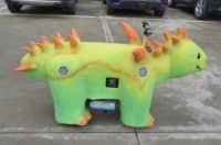 Trottinette électrique animatronique dinosaure à monnayeur pour enfants, modèle de dinosaure pour centre commercial