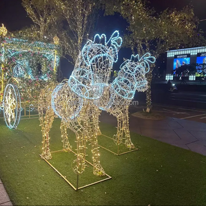 Grandes guirlandes lumineuses LED 3D d'extérieur, nouveau design, IP65, décoration de Noël et d'Halloween pour centre commercial, champignon géant, paysage - Product Image 6