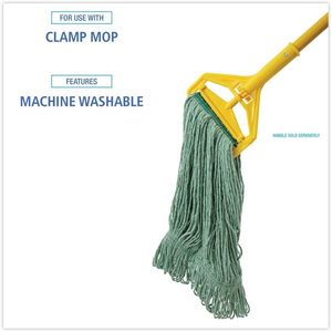 หัวไม้ถูพื้น Boardwalk BWK502GNNB สีเขียวขนาดกลาง พรีเมียมมาตรฐาน ใยฝ้าย-เรยอน 12 ชิ้น/กล่อง - Product Image 6