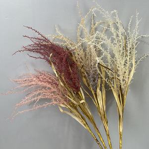 Fleur artificielle d'<span class=keywords><strong>astilbe</strong></span> floquée de 105 cm à longue tige, fausse <span class=keywords><strong>astilbe</strong></span> <span class=keywords><strong>chinensis</strong></span> pour toile de fond de mariage, vase, décoration bohème pour la maison - Product Image 6