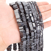 Perles en pierre naturelle hématite, plaquettes carrées plates multicolores, espaceurs lâches pour la fabrication de bijoux, accessoires DIY pour bracelets et colliers AsVrai