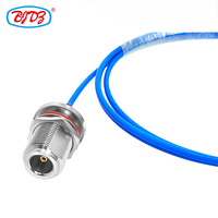 Fourniture d'usine IP68 N Type Prise de cloison femelle vers prise mâle SMA RF RG141 0.141 pouces RF Coaxial Pigtail câble d'extension