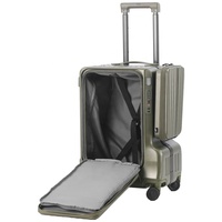 Vente en gros de valises à roulettes DE GER de qualité supérieure, fabriquées en Chine, avec cadre en aluminium, 20, 24, 28 pouces, 8 roues, ensembles de bagages de voyage