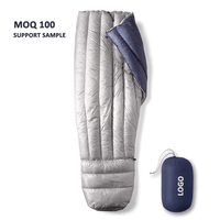 Couette en duvet ultralégère OEM FP650 Couette en duvet de camping en nylon imperméable, quantité minimale de commande 60 pièces