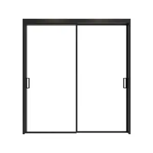 Kualitas Baik Sederhana dan Desain Fashion Aluminium Alloy Sliding Pintu dengan Kaca untuk Interior atau Masukkan Pintu