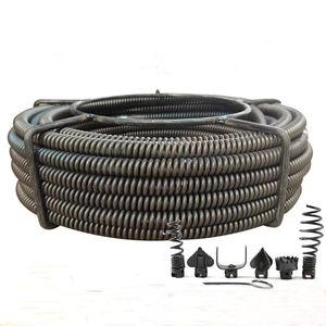 Spirale in Acciaio <span class=keywords><strong>per</strong></span> Pulizia Scarichi 10m, Diametro Esterno 16mm, Capacità di Carico 25lb, Serpentina <span class=keywords><strong>per</strong></span> Pulizia Fognature - Product Image 1